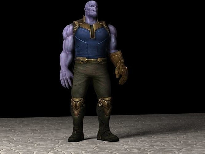 Thanos Rigged 3D model