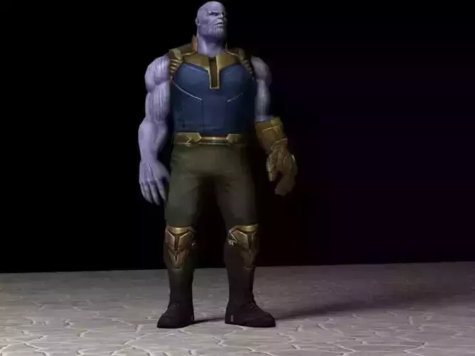 Thanos Rigged 3D model