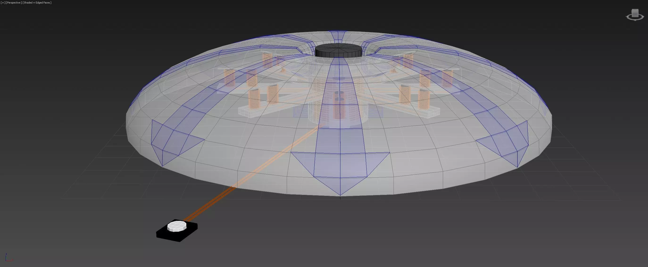 UHF - Deca-Hexa Doorbell - Concept 3D model_0