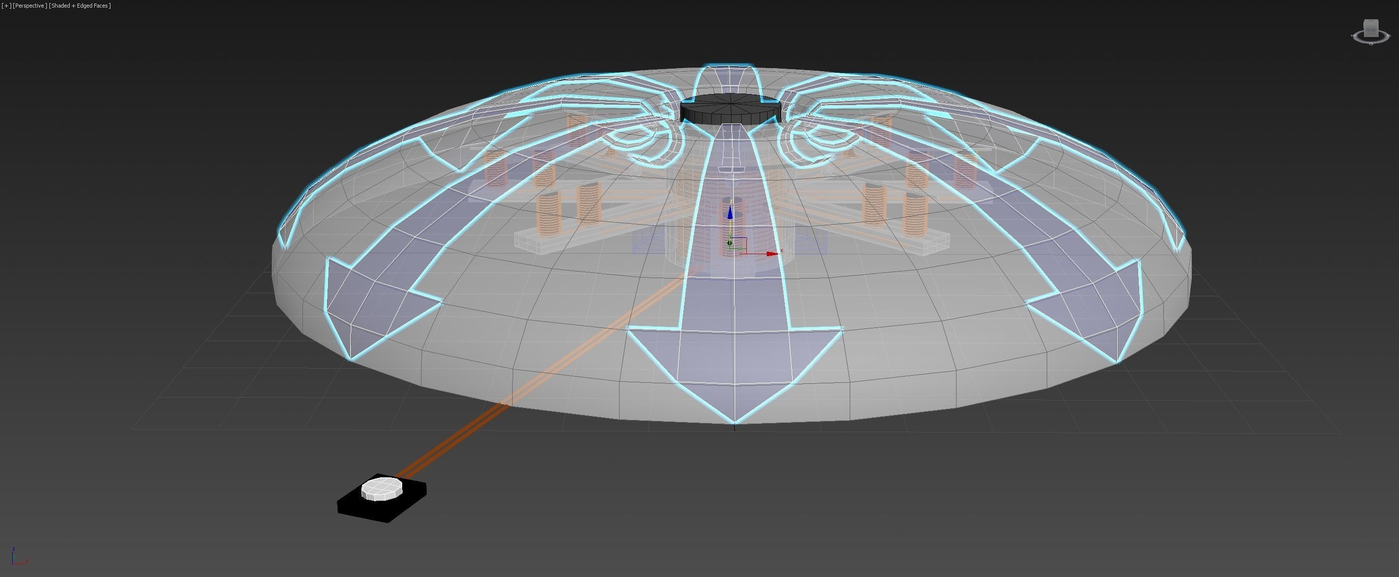 UHF - Deca-Hexa Doorbell - Concept 3D model_3