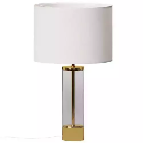 West Elm Acrylic Column Table Lamp
