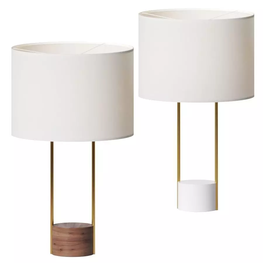 West Elm Industrial Outline Table Lamp 3D model