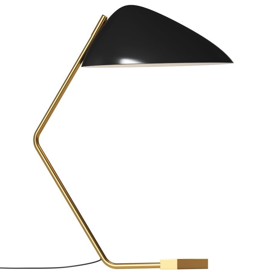 West Elm Curvilinear Mid-Century Table Lamp 3D model_1