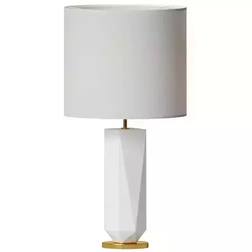 West Elm Faceted Porcelain Table Lamp