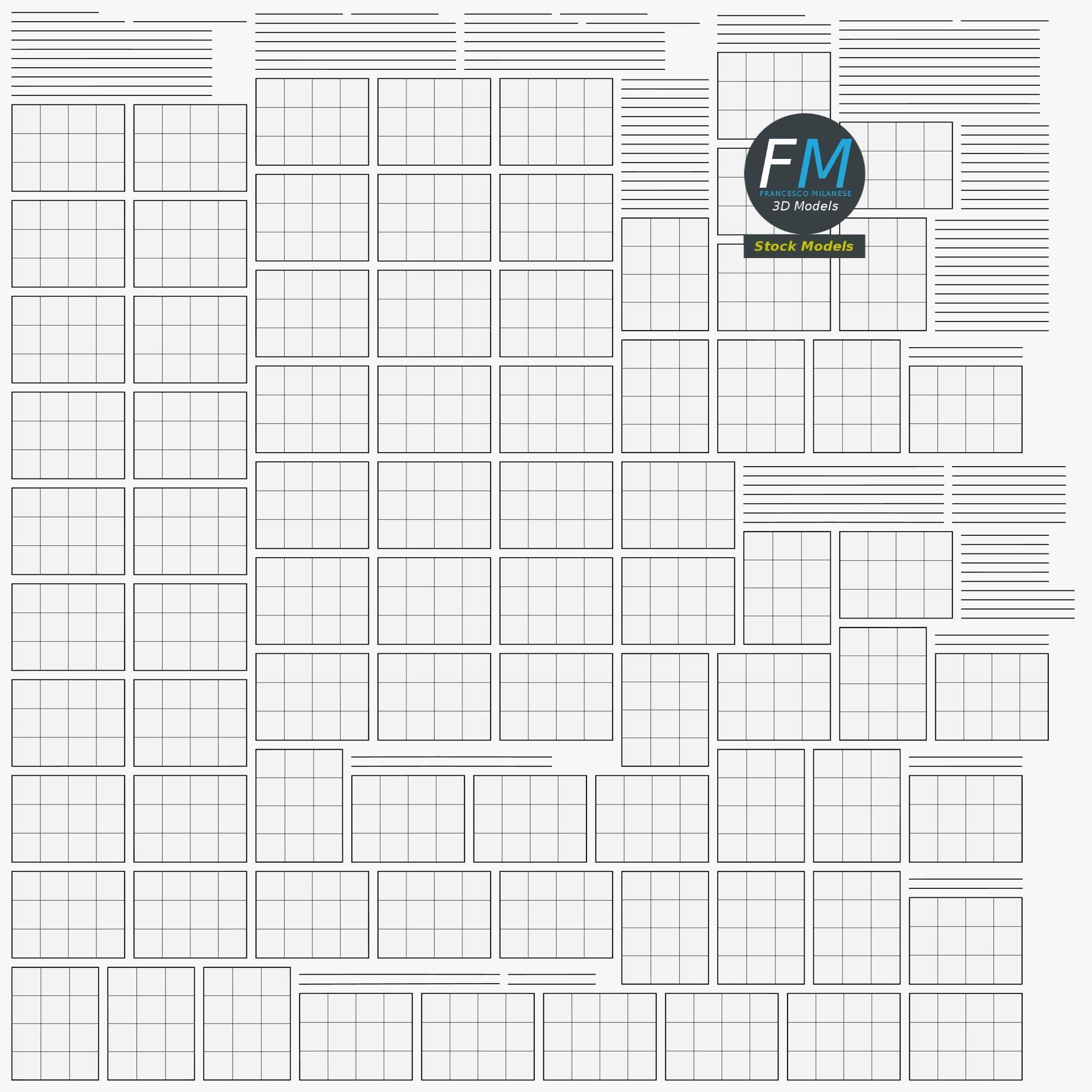 Double parking shelter with solar panels 3D model_12