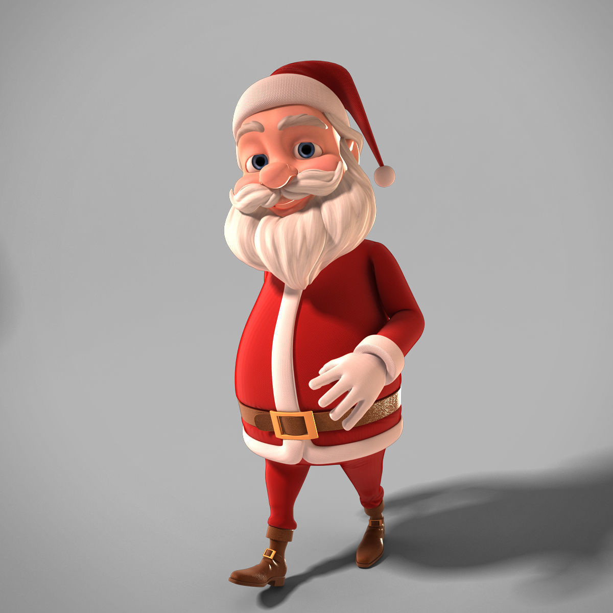  Santa Rigged 3D model_4