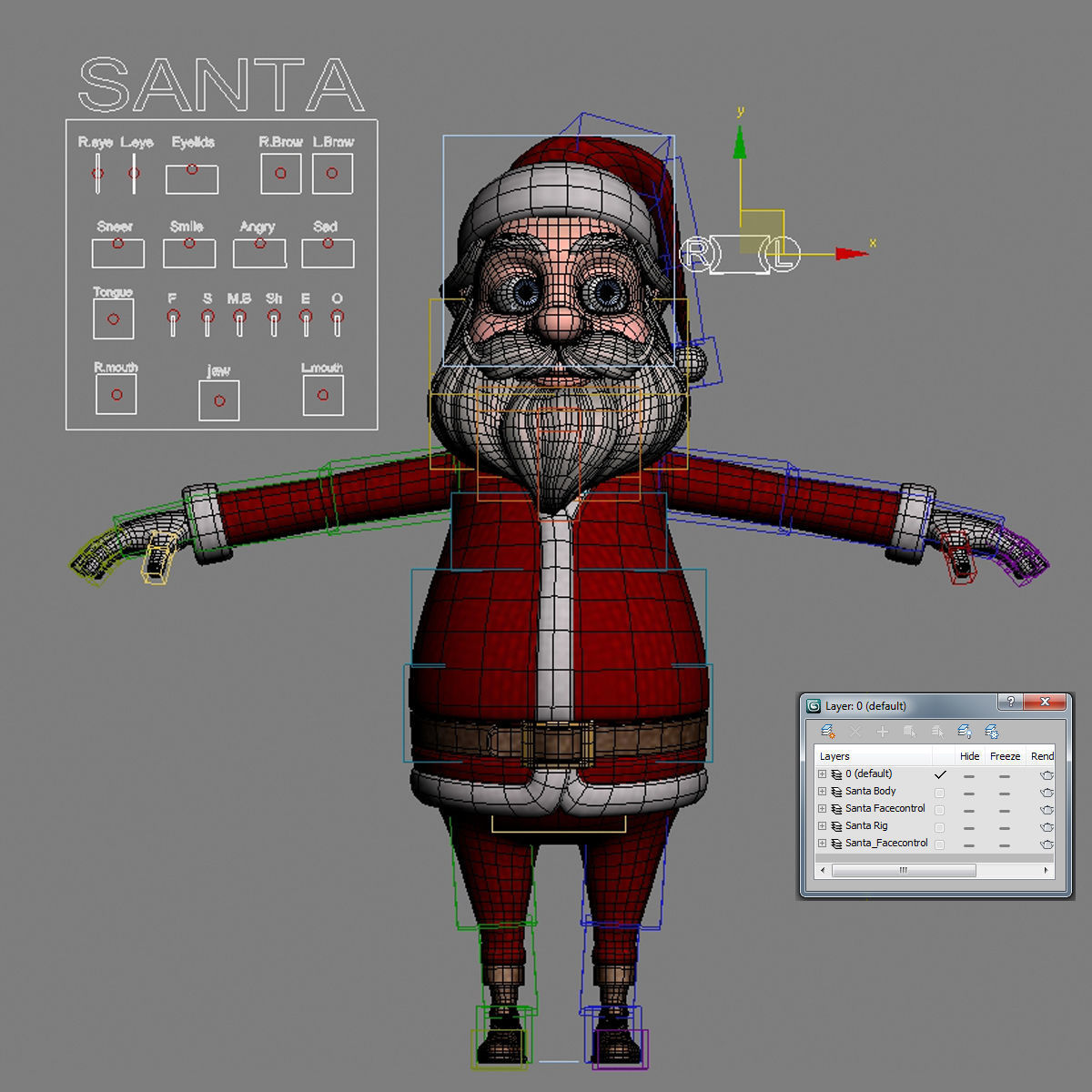  Santa Rigged 3D model_7