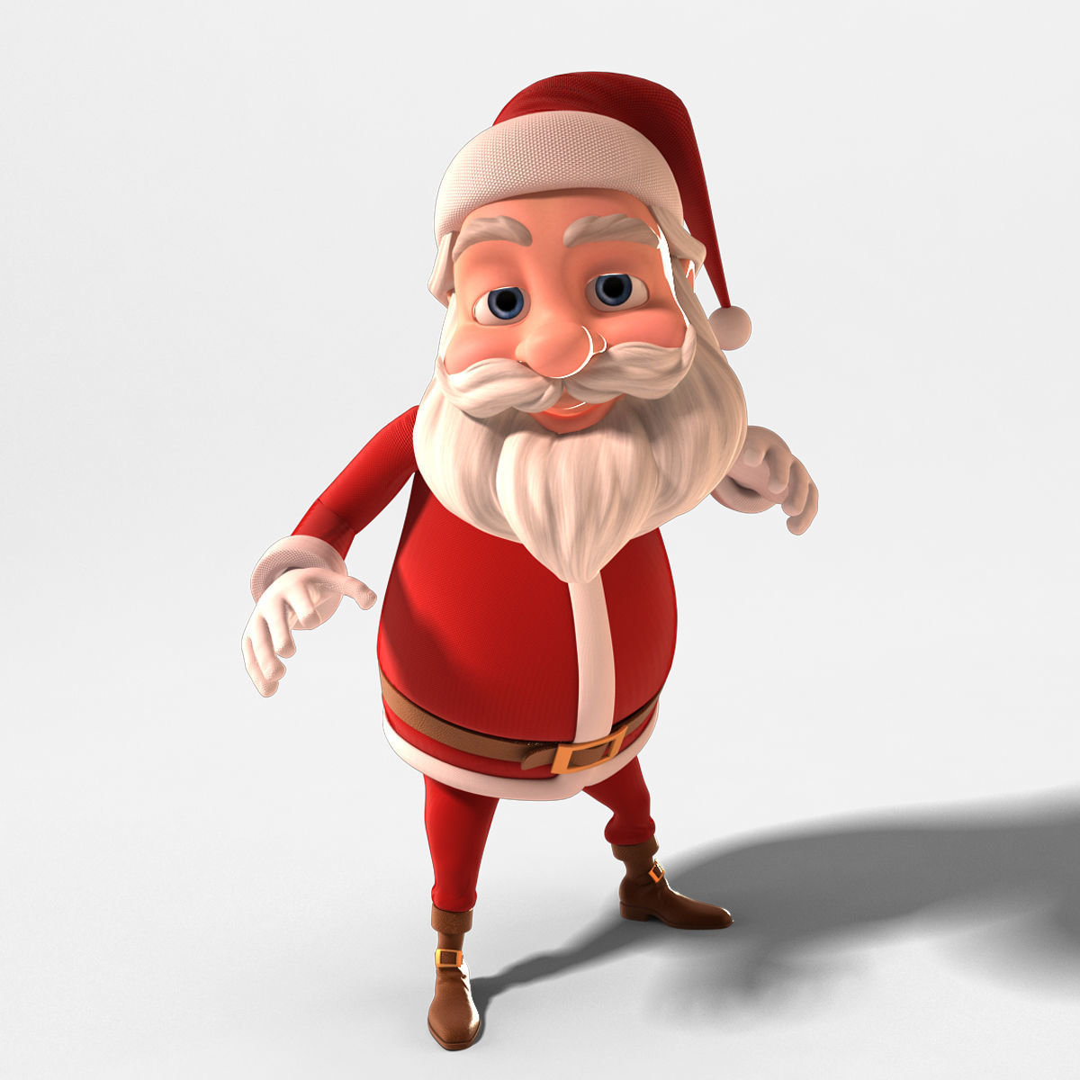  Santa Rigged 3D model_1