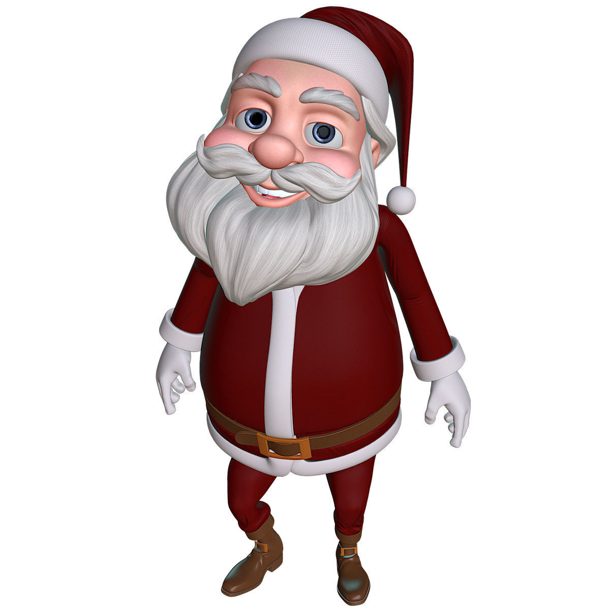  Santa Rigged 3D model_2