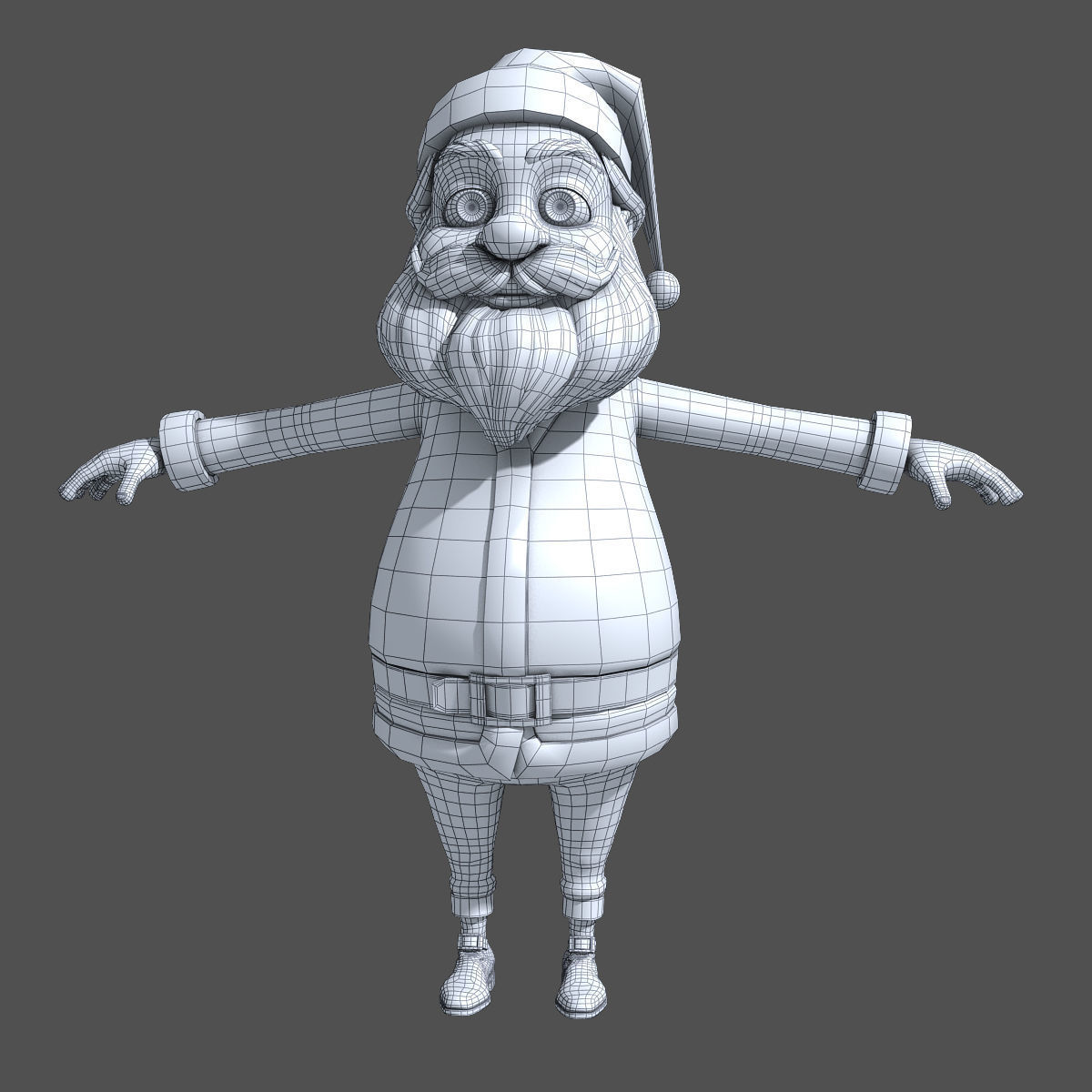  Santa Rigged 3D model_5