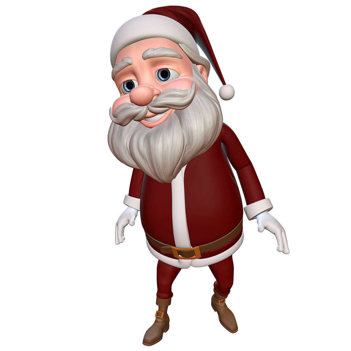  Santa Rigged 3D model_3