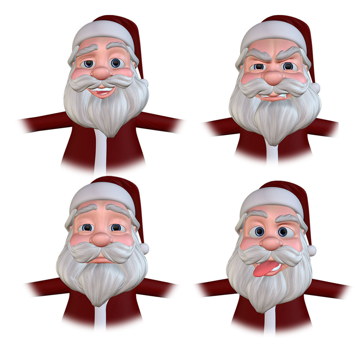  Santa Rigged 3D model_9