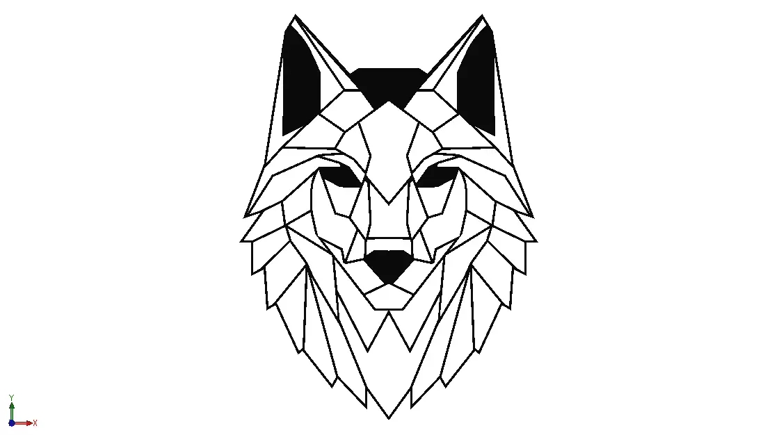 Wolf Head 3D model_0
