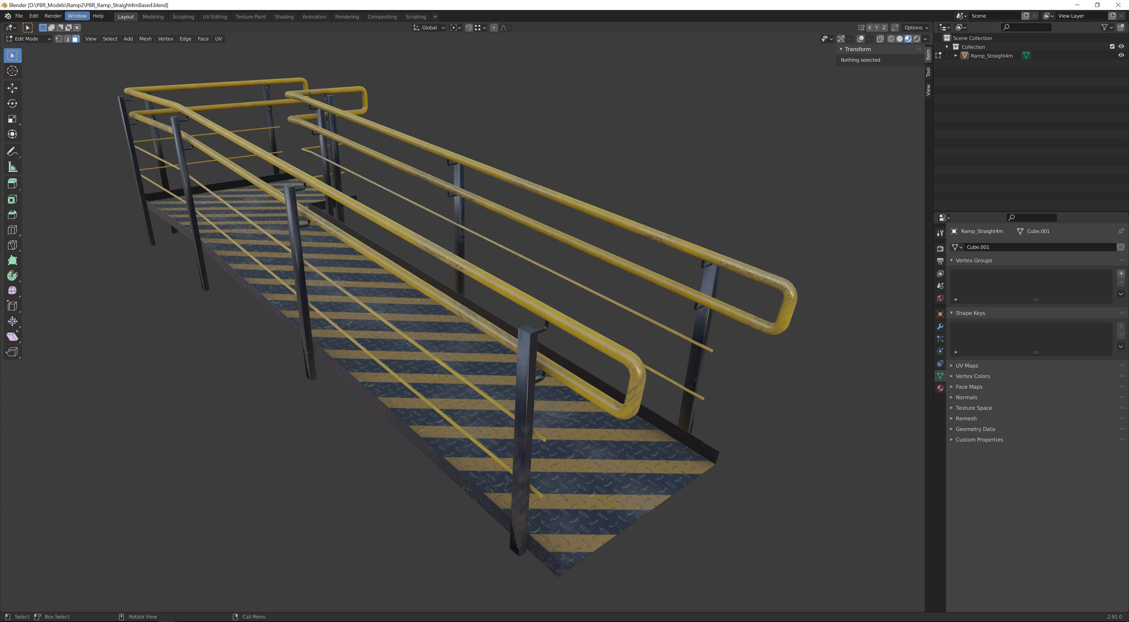 Ramp 01 PBR  Low-poly 3D model_9