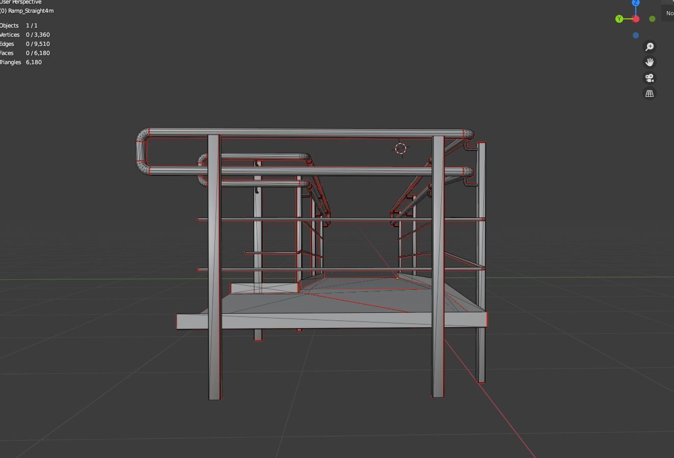 Ramp 01 PBR  Low-poly 3D model_12