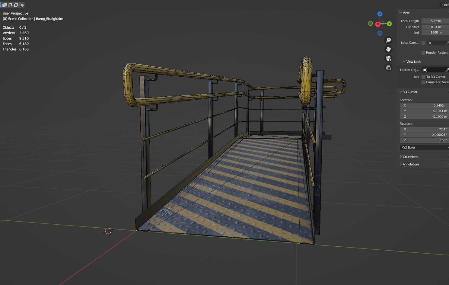 Ramp 01 PBR  Low-poly 3D model_18