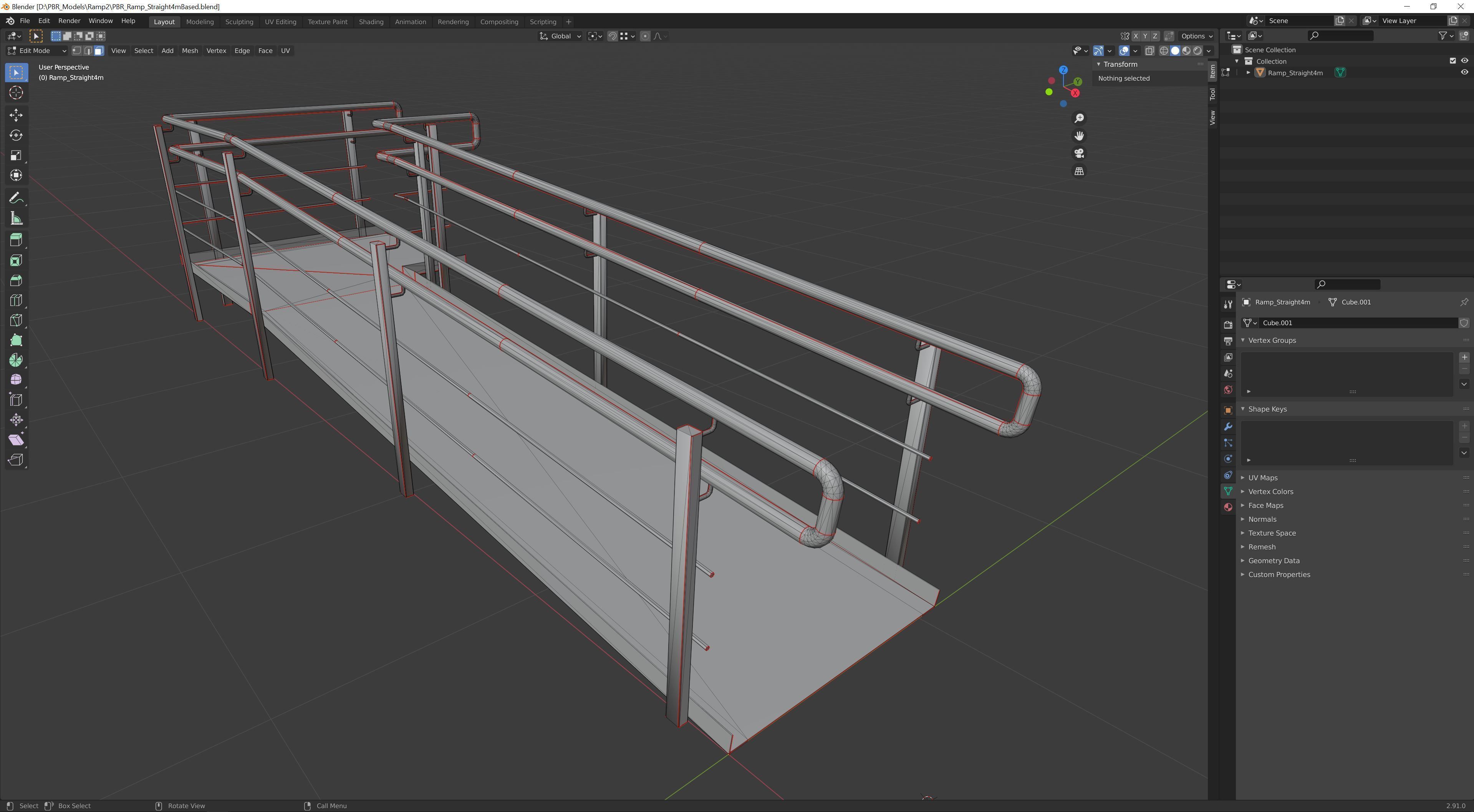 Ramp 01 PBR  Low-poly 3D model_10