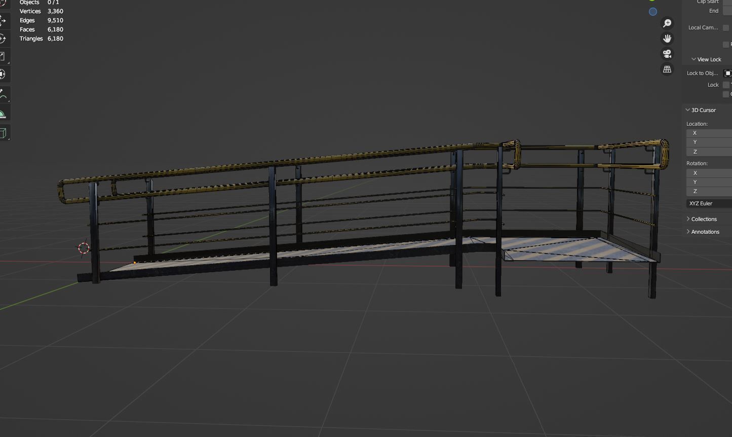 Ramp 01 PBR  Low-poly 3D model_21