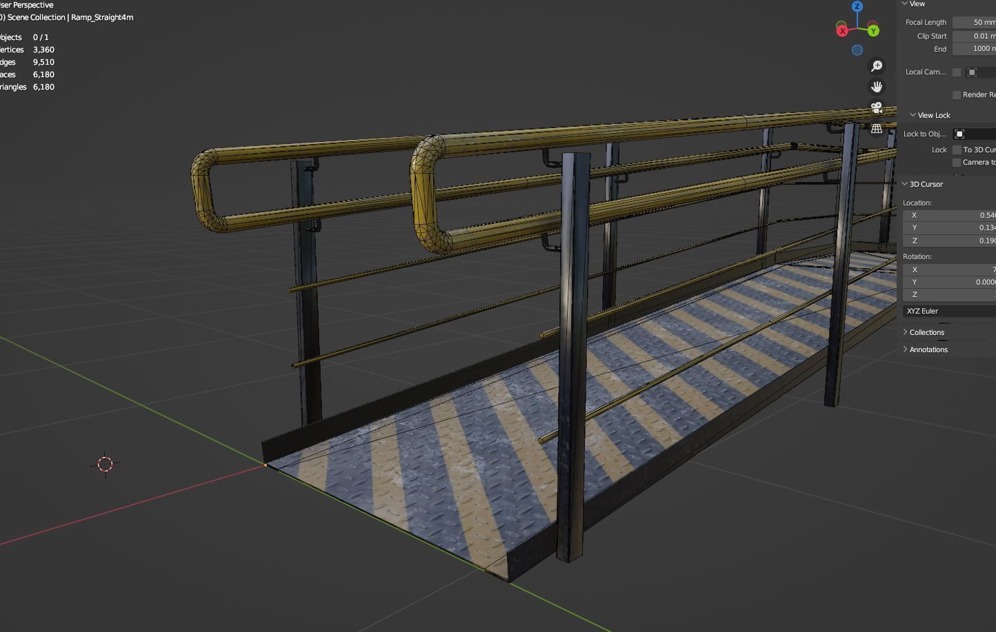 Ramp 01 PBR  Low-poly 3D model_17
