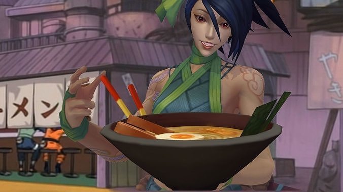Akali League of Legends Wild Rift 3D print model
