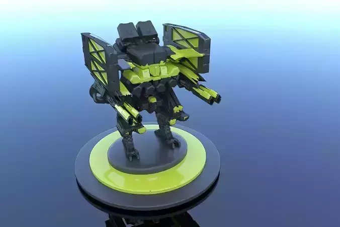 Cyborg Prototype Mecha Robot SciFi