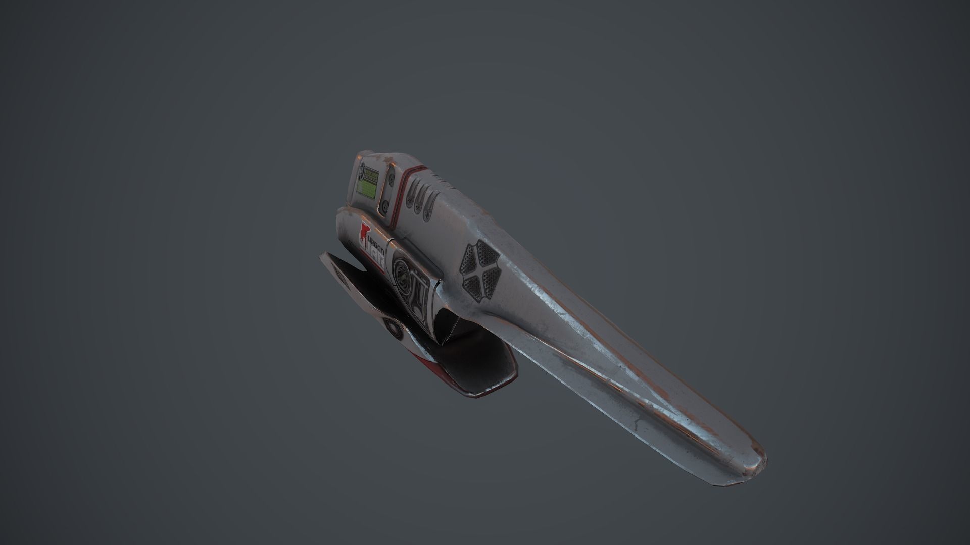 Sci-fi War Drone Low-poly 3D model_10