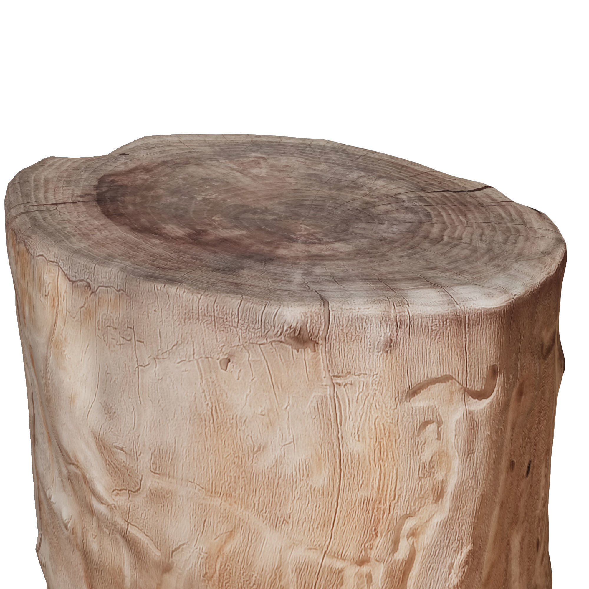 tree truck 1 Low-poly 3D model_2