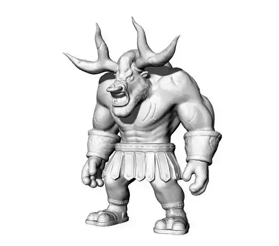 alistar demon with horns 3D print model