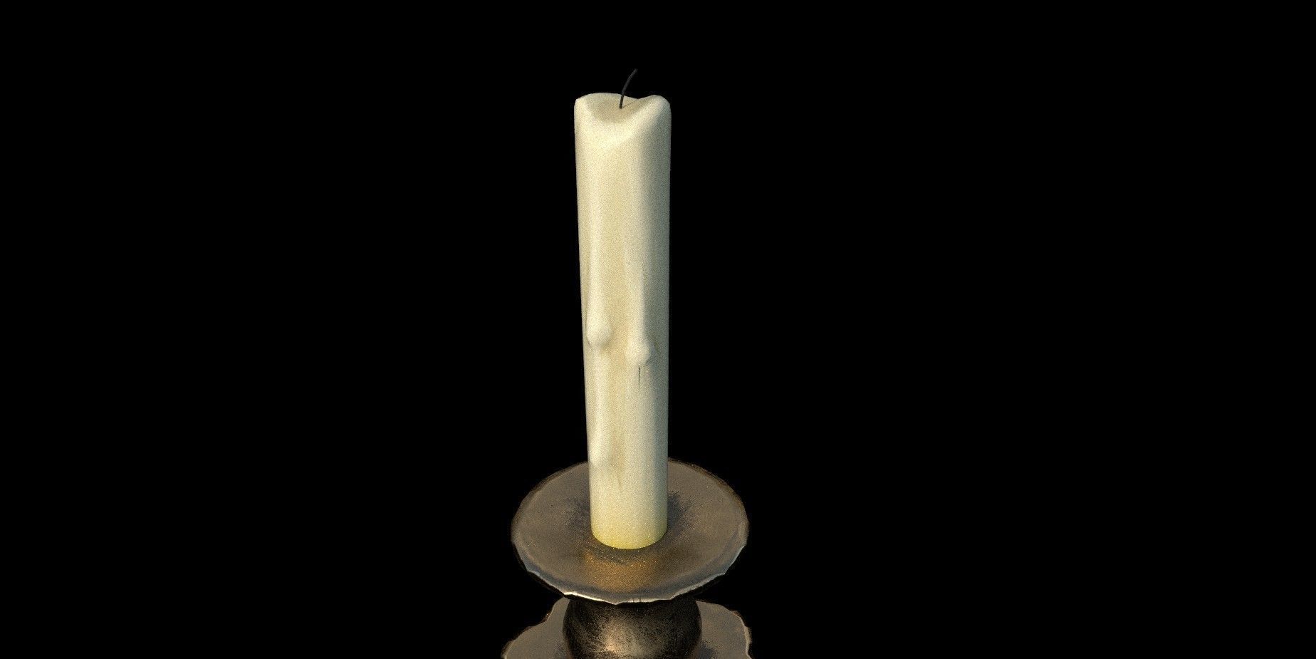 Candle Stand  3D model Low-poly 3D model_5
