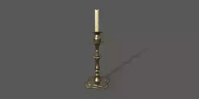 Candle Stand  3D model Low-poly 3D model