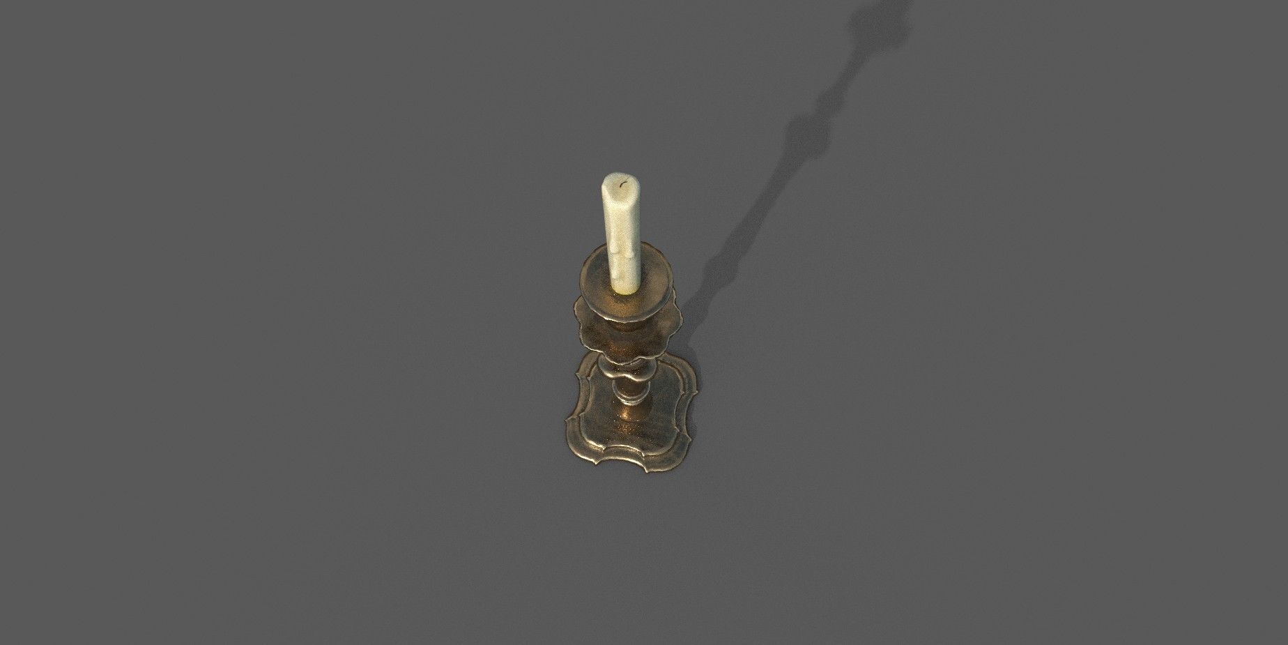 Candle Stand  3D model Low-poly 3D model_2