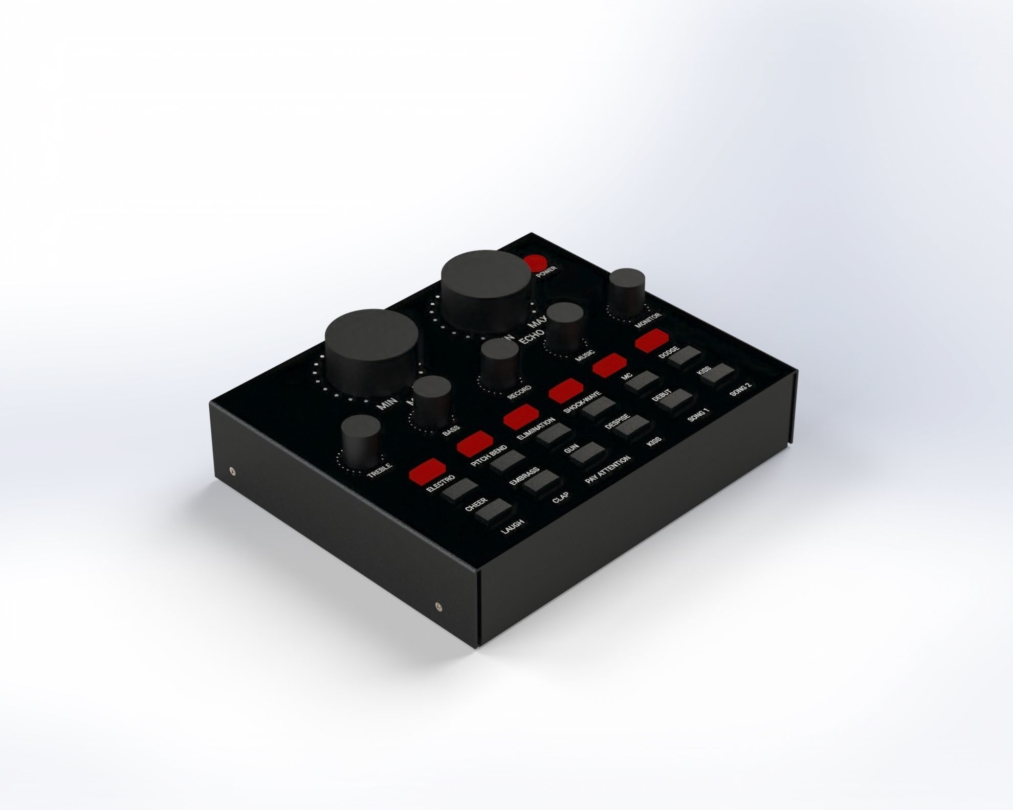 Typical Sound Card Model 3D model_2
