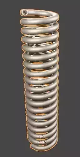 A Gold Metal Spring