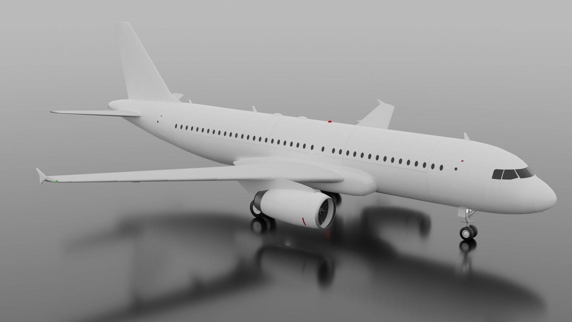 Airbus A320-200 3D model_1