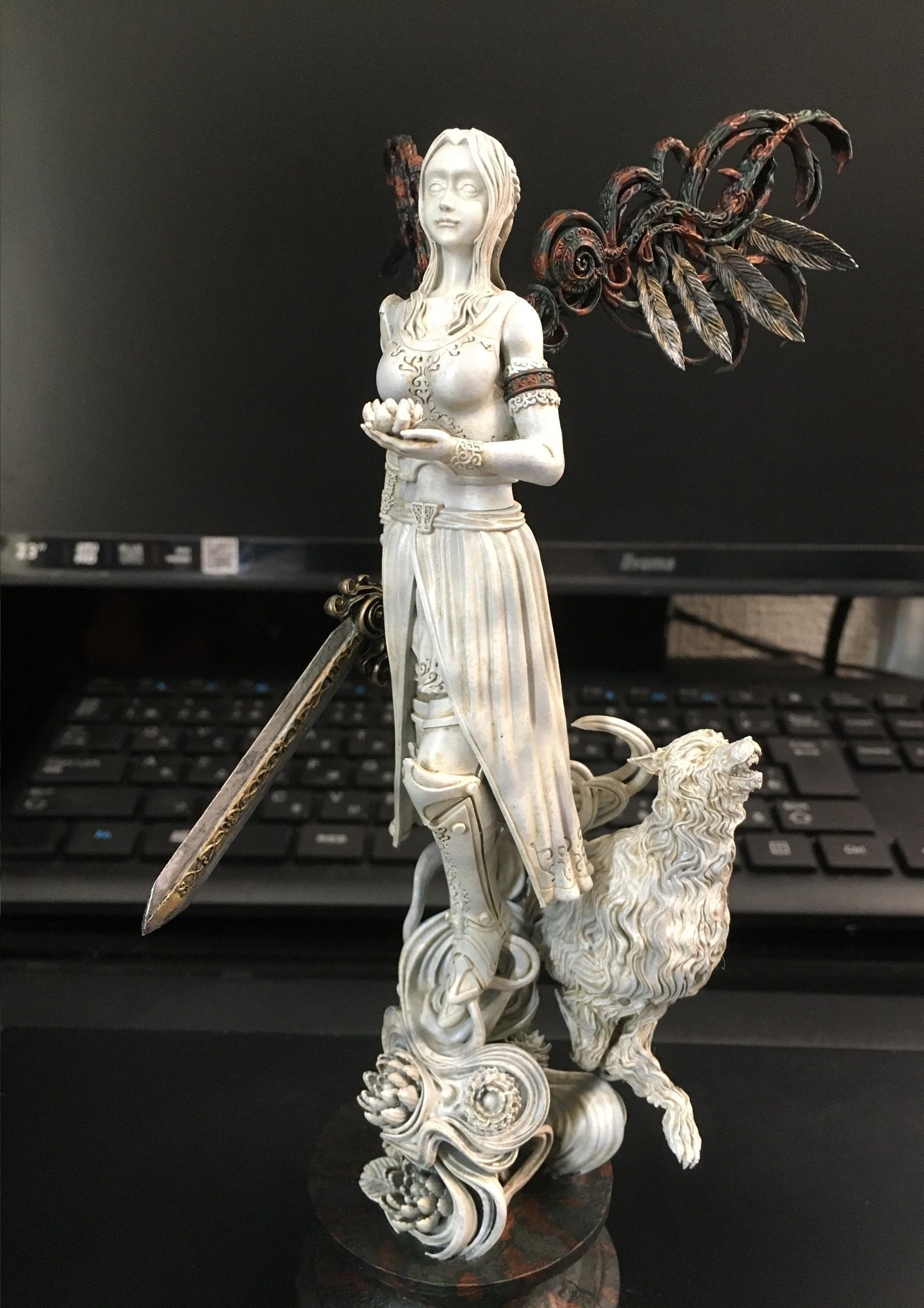 3D Game Assets 3D Printed Models Angel Figures 3D print model_5