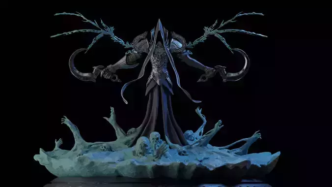 Malthael Diablo 3 STL 3D print model