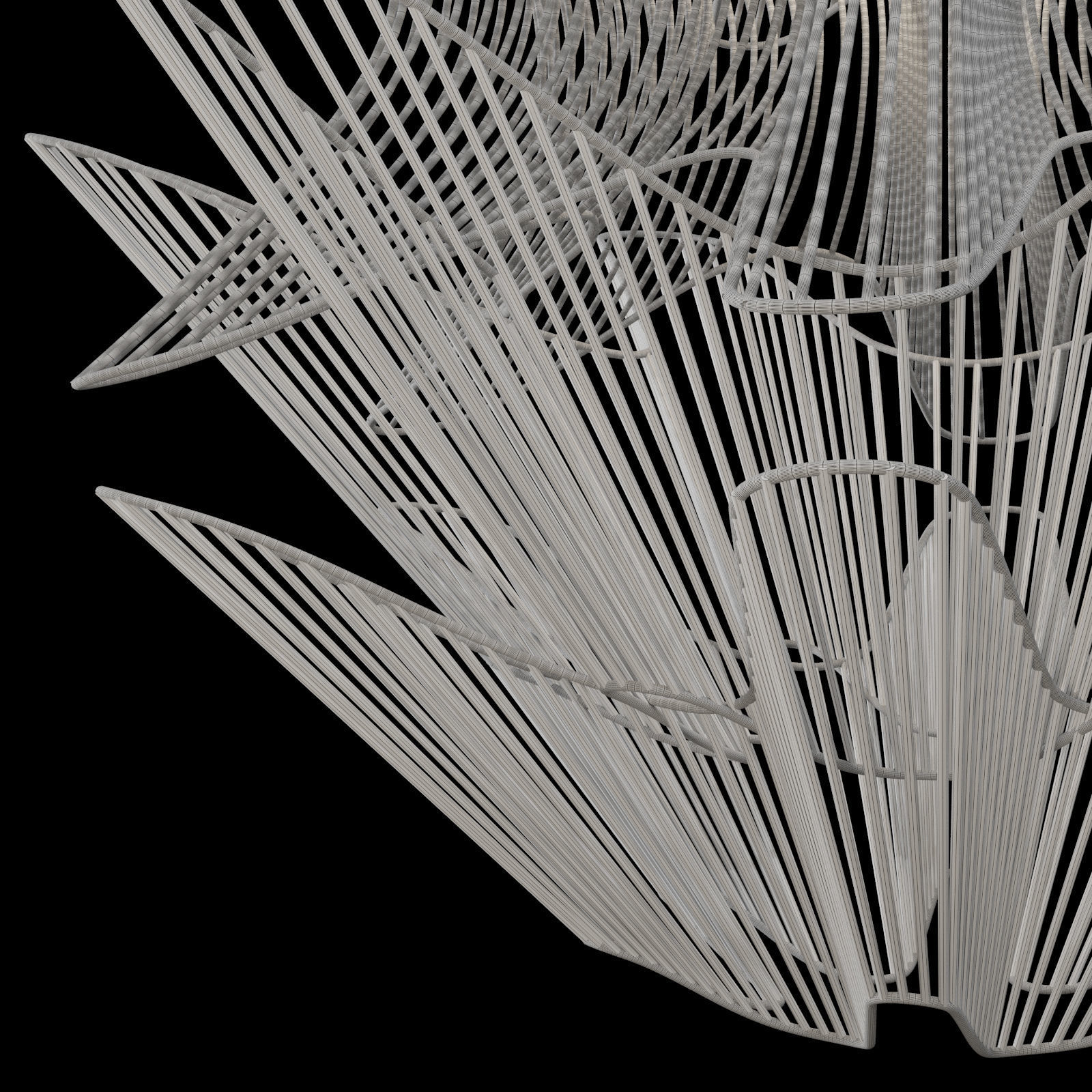 Terzani Moire Movement Chandelier 3D model_4