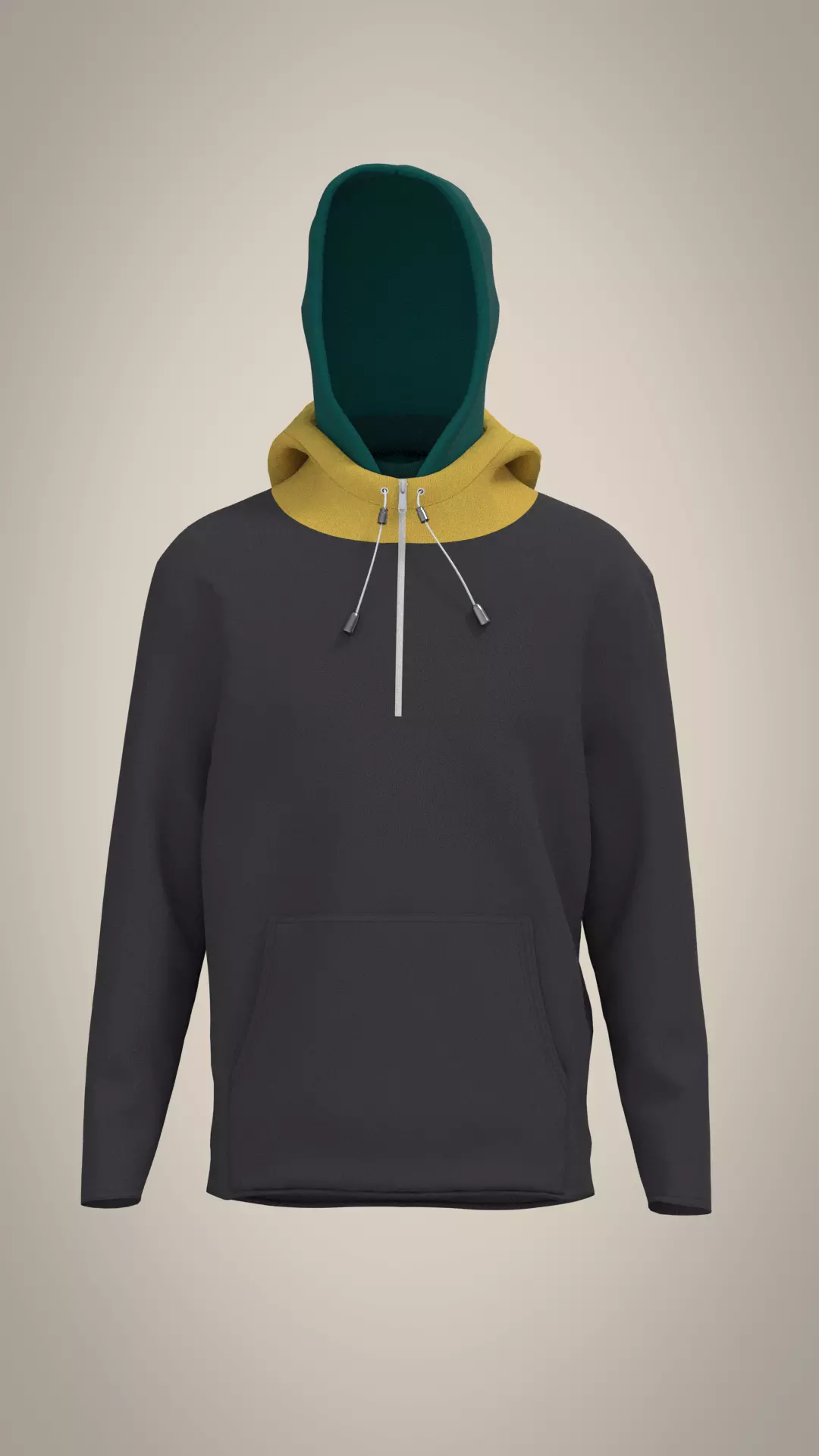 MENS DOUBLE LAYRED HOODIE Low-poly 3D model