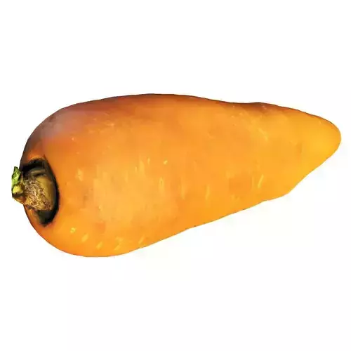 4k carrot Low-poly 3D model