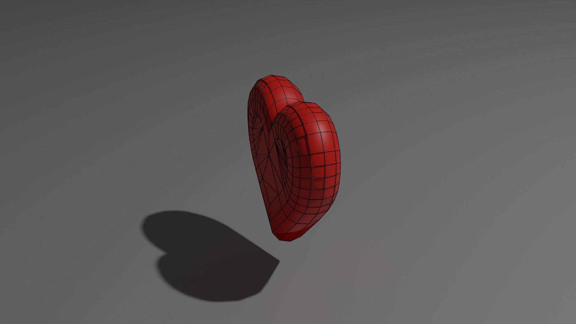 Stylized Heart Low-poly 3D model_36