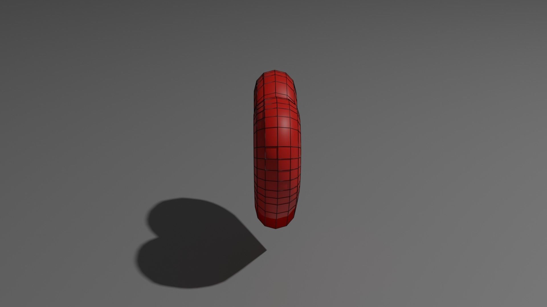 Stylized Heart Low-poly 3D model_35