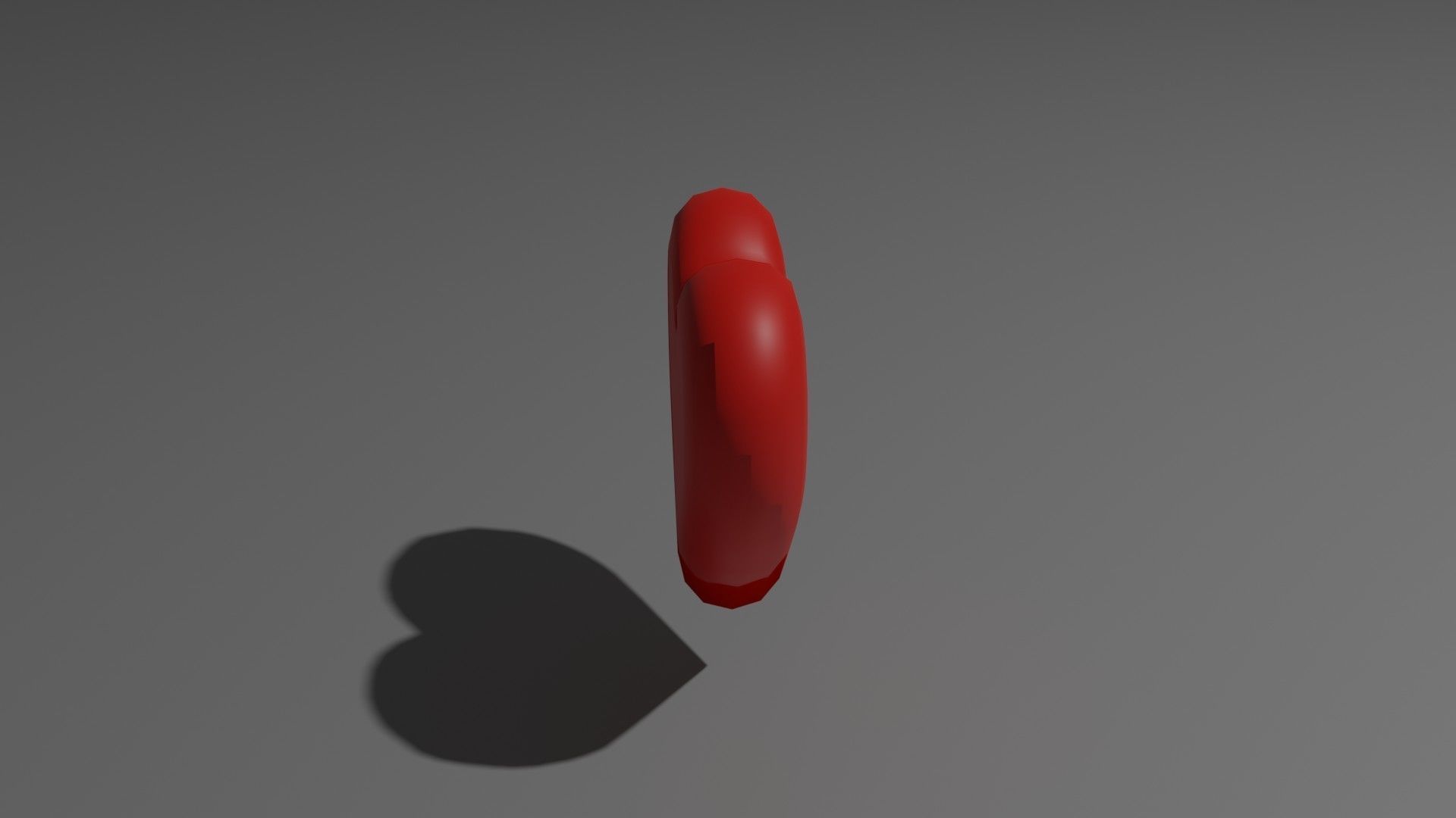 Stylized Heart Low-poly 3D model_9