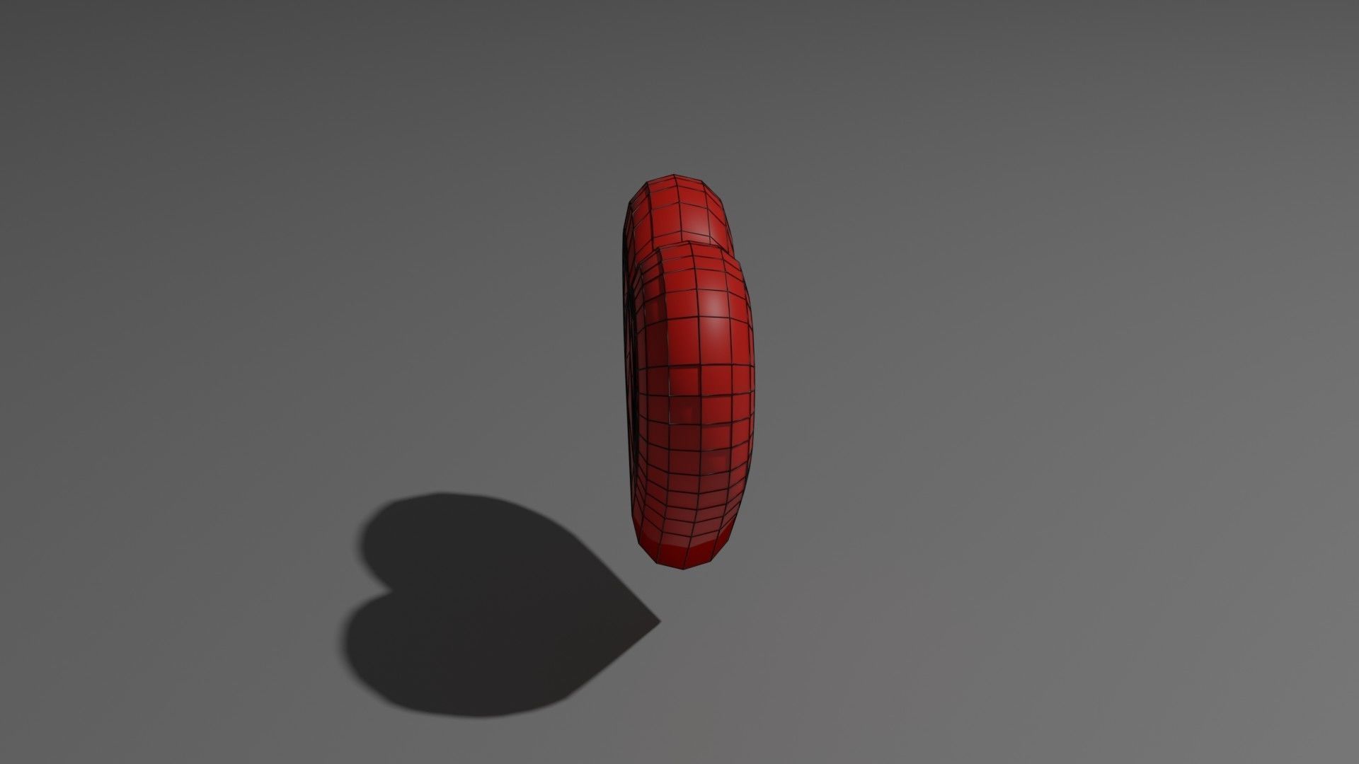 Stylized Heart Low-poly 3D model_28