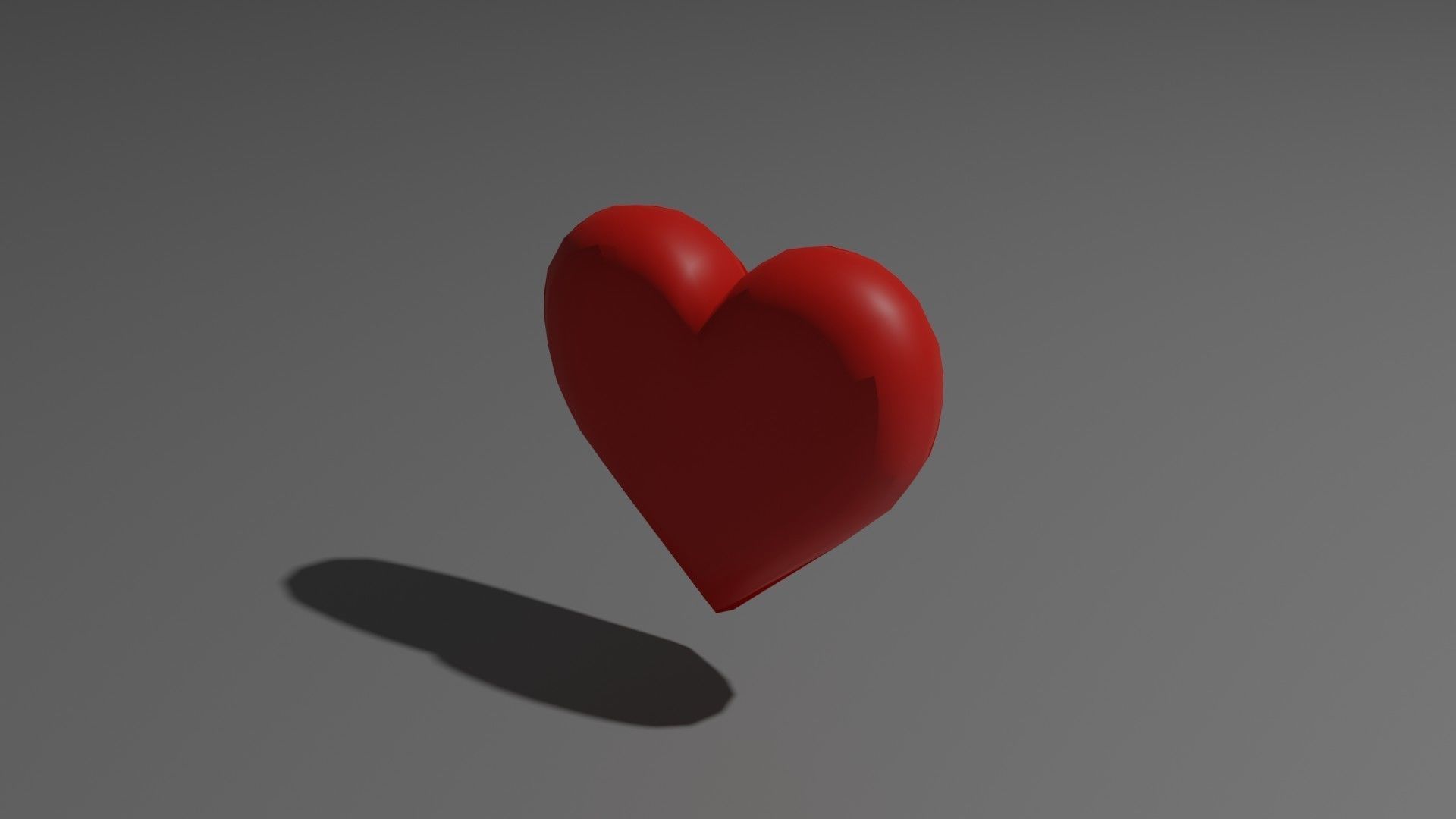 Stylized Heart Low-poly 3D model_20