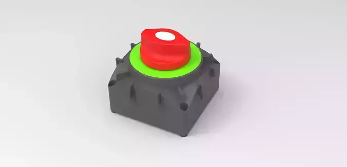 Marine Battery Both Switch 3D model