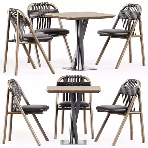 Niels Table S70 by TrabA and Dining Chair 01 C by Very Wood