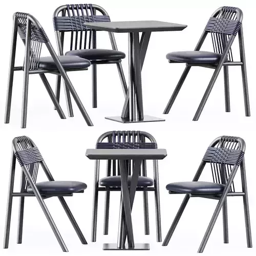 Niels Table S60 by TrabA and Dining Chair 01 C by Very Wood