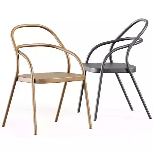 Wooden Chair 002 by Ton