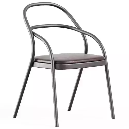 Wooden Upholstered Chair 002 by Ton