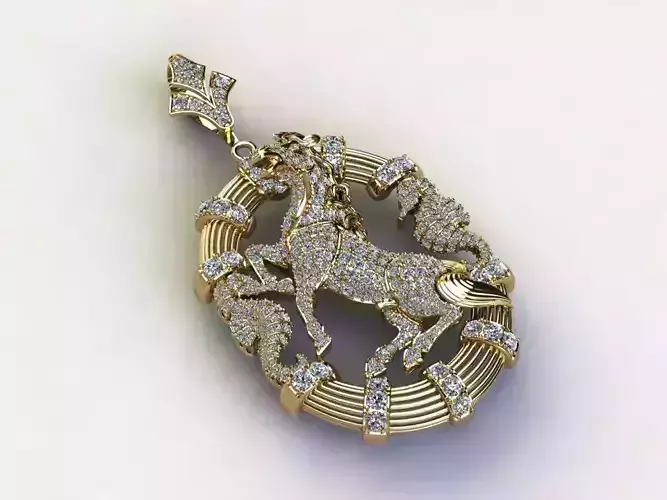 Horse pendant in new release 2021 cad design